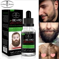 Aichun Beauty Men Moustache Beard Essential Oil Beard Growth Fast Enhance Facial Whiskers Nutrition Repair Growth