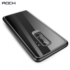 ROCK Clarity Series Protective Black Bumper With Clear Back Case Cover For Galaxy S9 S9 Plus