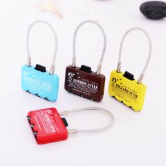 Pack of 2 CH-29B Practical Wire Lock Metal Digital Combination Cable Padlock for Bag