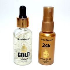 Kiss Beauty 2 in 1 MakeUp Fix & Gold Primer