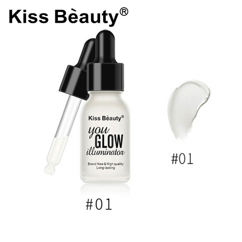 kiss beauty Liquid Highlighter Face Brighten Makeup Shimmer Bronzer Highlighter Oil illuminating glow elixir Cosmetics