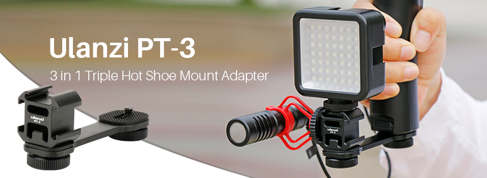 BOYA BY-MM1 Compact On-Camera Video Microphone 3 in 1 Mount Adapter