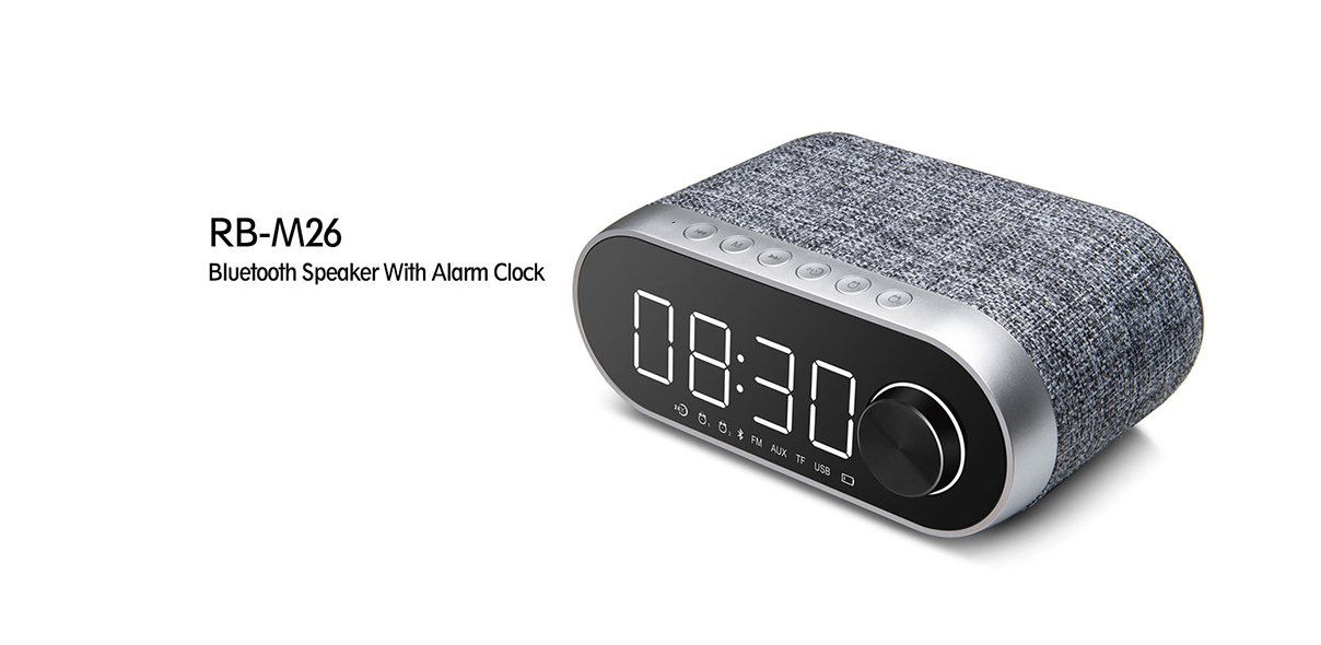 REMAX RB-M26 Bluetooth Speaker With Alarm Clock