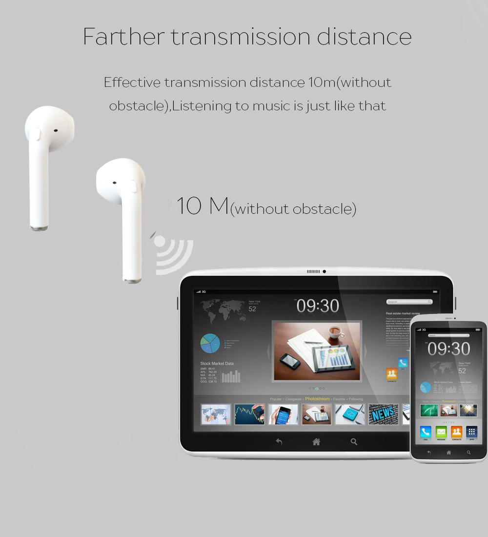 USAMS Bluetooth Dual ear Wireless Earphone Mic Stereo for iPhone headset in Nepal