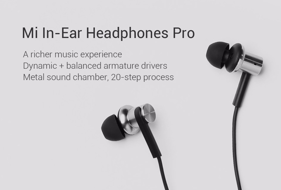 Original Xiaomi Hybrid Pro Mi In-Ear Headphone Earphone With Mic