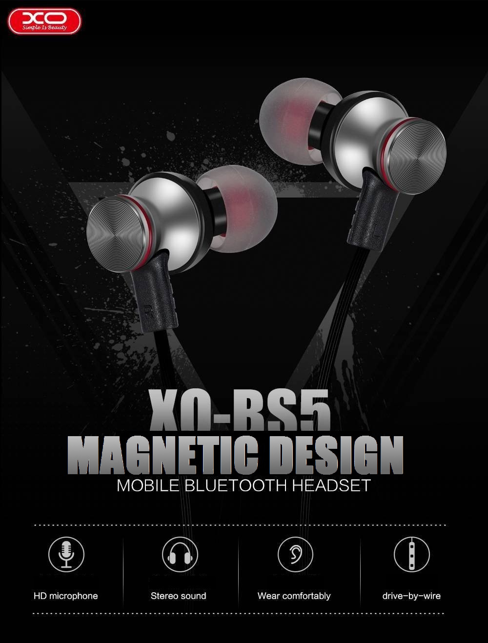 xo wireless bs5 headphone