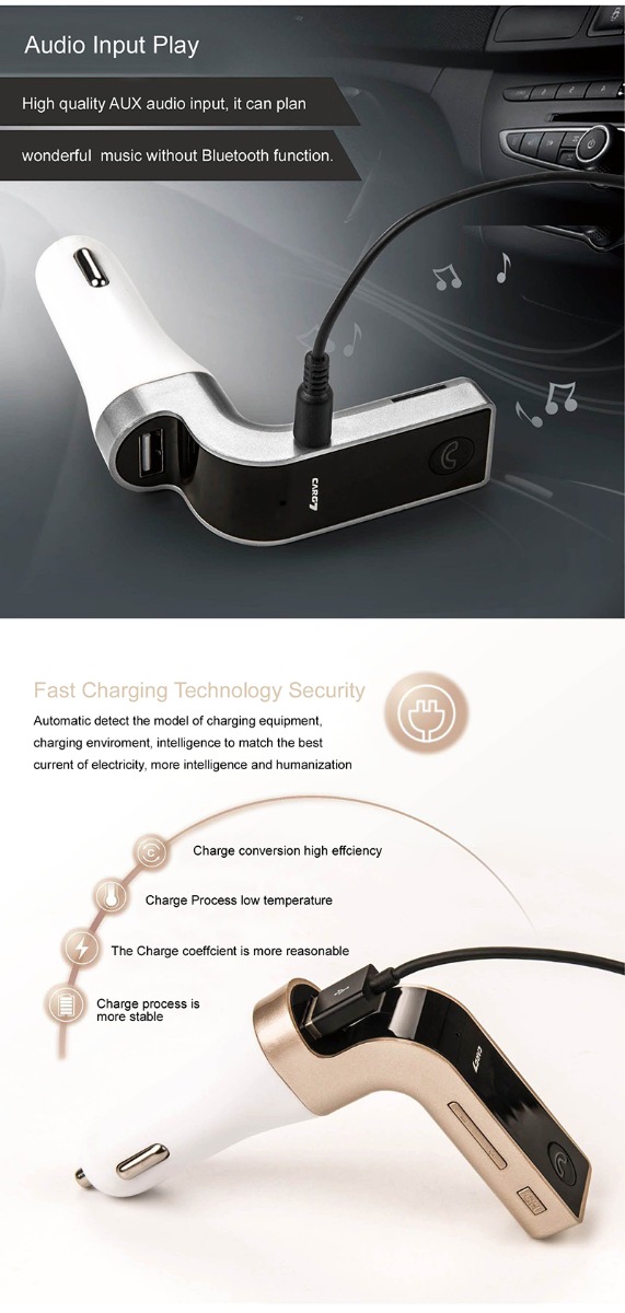 Bluetooth Car Charger CarG7 