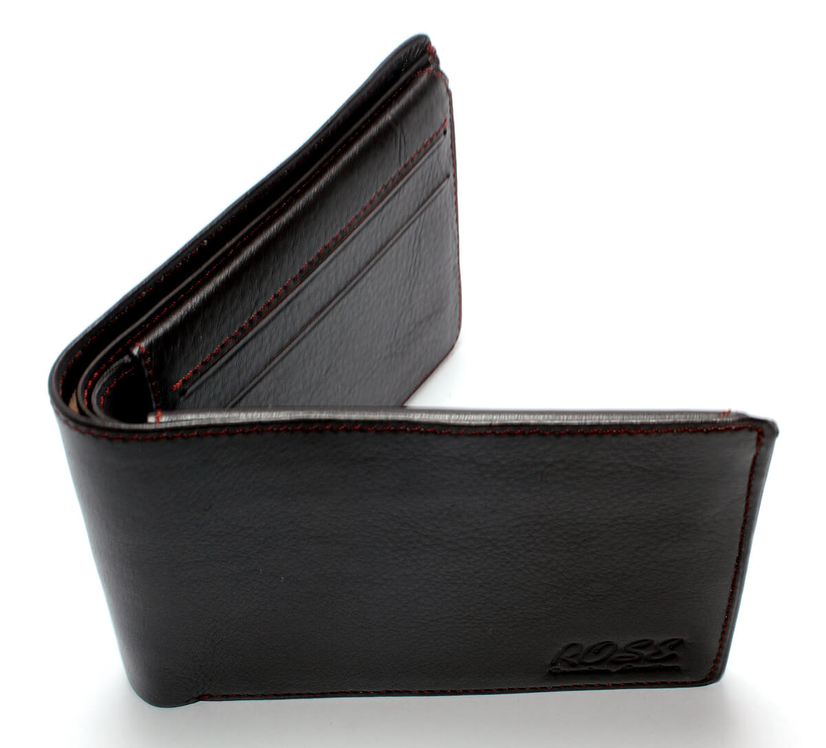 genuine mens wallet dark brown