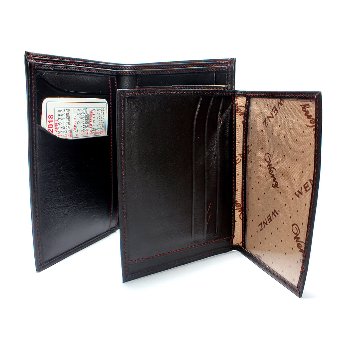 Wenz genuine Leather Wallet For Men  Coffee Brown