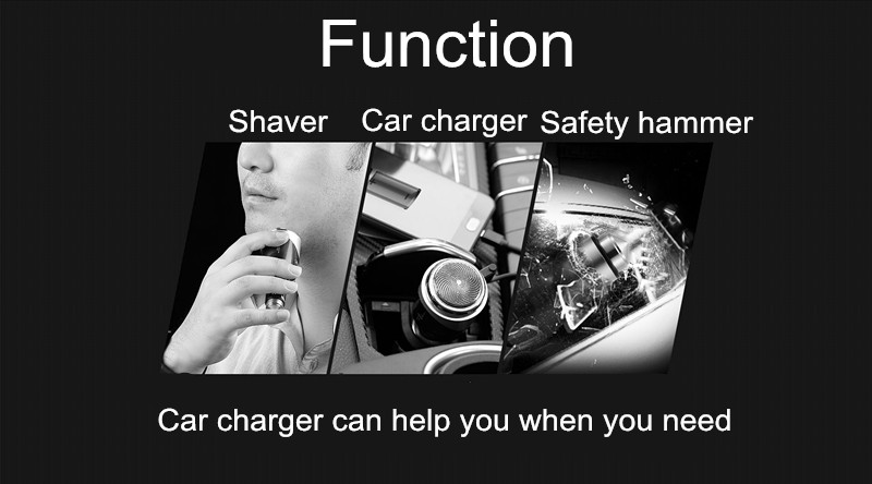 Remax 3 In 1 Car Charger/Safety Hammer/Saver