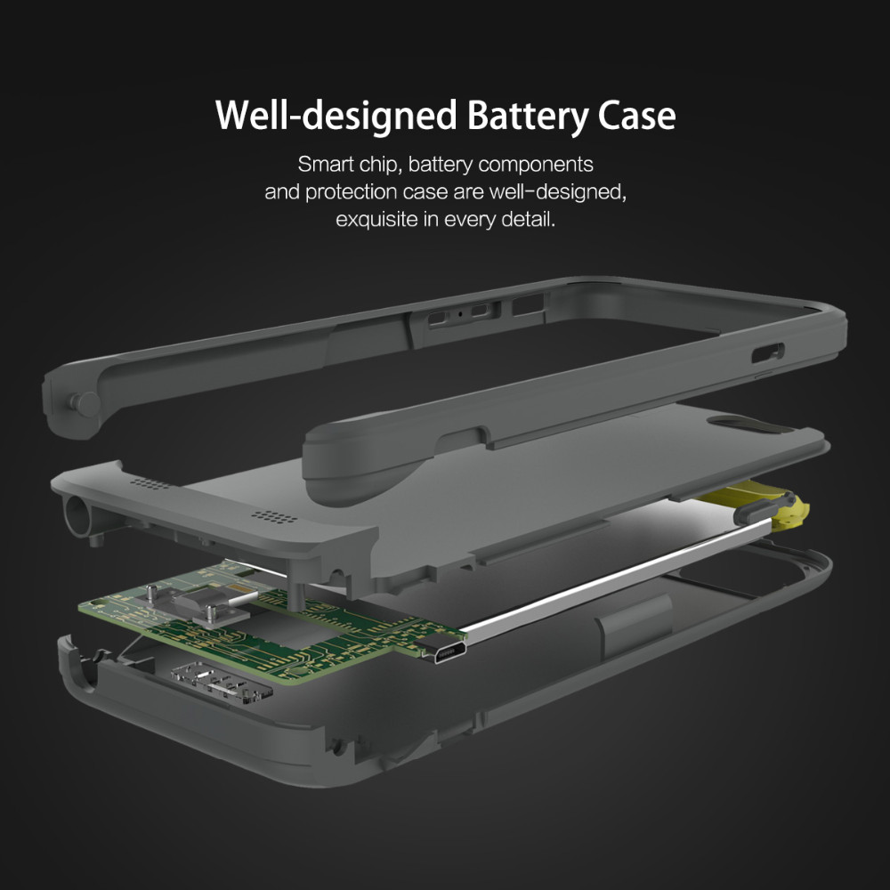 Rock Battery Case Cover For Iphone 6 6s