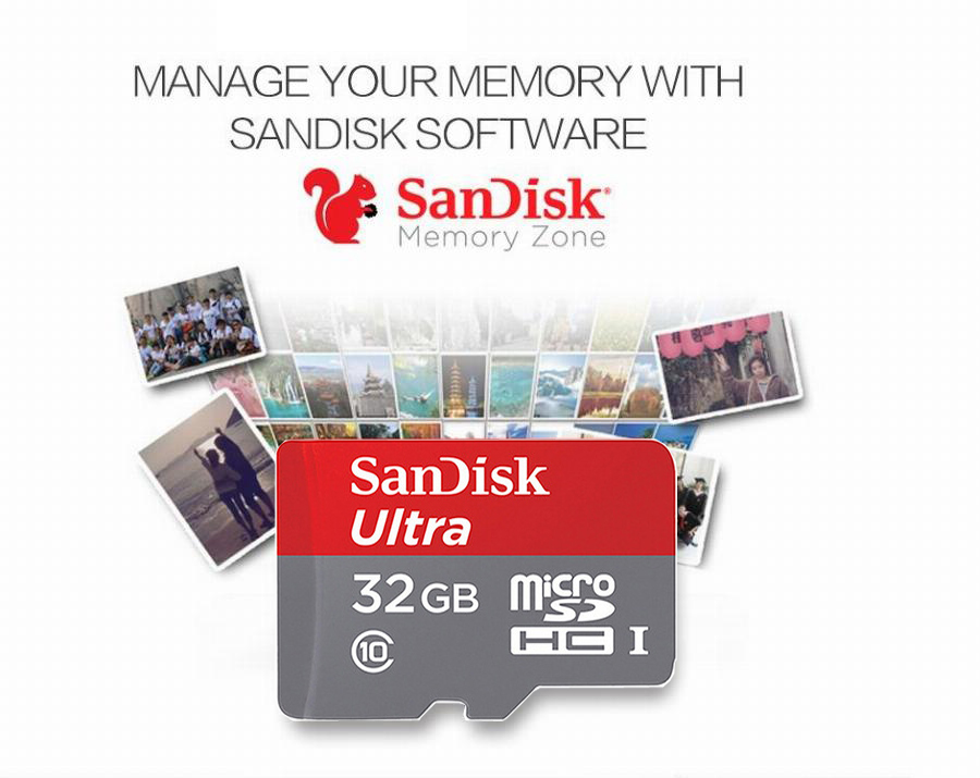 SanDisk Ultra 32GB MicroSDHC SD Class 10 80MB/s 533x Memory Card